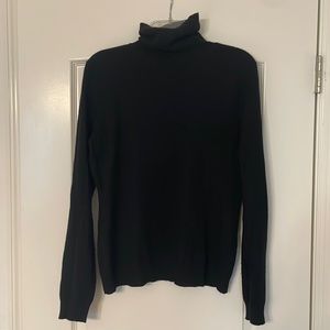 Ralph Lauren 100% cashmere black turtleneck L